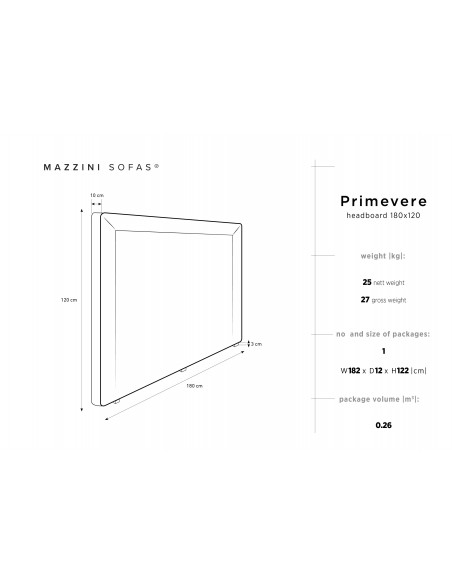 Tête De Lit En Velours, Couleur Vert Bouteille, Primevere, Marque Mazzini Sofas