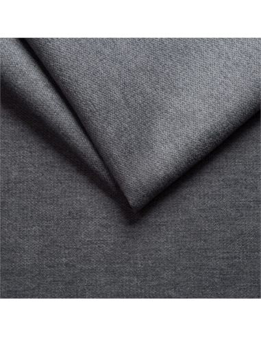 Tête de lit OBED aspect quadrillé en tissu gris
