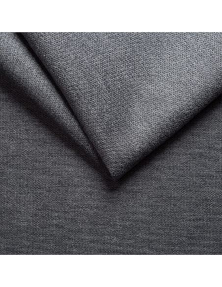 Tête de lit OBED aspect quadrillé en tissu gris