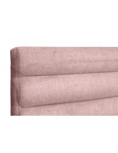 Tête de lit capitonnée en tissu OBED aspect bombé vert d'eau 160 x 120 cm