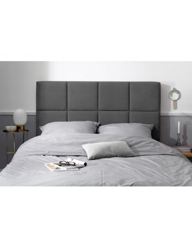 Tête De Lit en Tissu Structurel, Couleur Gris Foncé, Begonia, Marque Mazzini Sofas