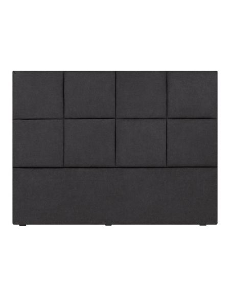Tête De Lit en Tissu Structurel, Couleur Gris Foncé, Begonia, Marque Mazzini Sofas