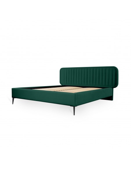 Tête de lit et Sommier Arizona Vert Bouteille