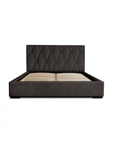 Tête de lit et Sommier DELIA Gris Anthracite