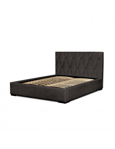 Tête de lit et Sommier DELIA Gris Anthracite