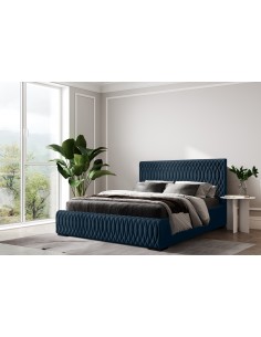 Tête de lit et Sommier VENEZIA BLEU 2