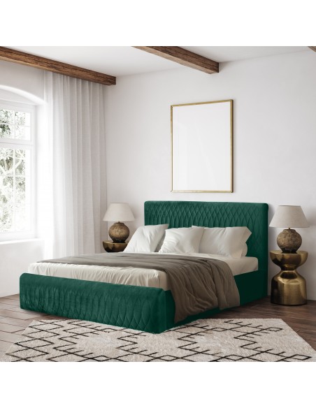 Tête de lit et Sommier VENEZIA VERT