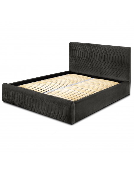 Tête de lit et Sommier VENEZIA ANTHRACITE