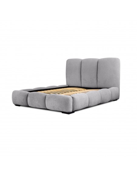Tête de lit et Sommier ALLURE GRIS CLAIR