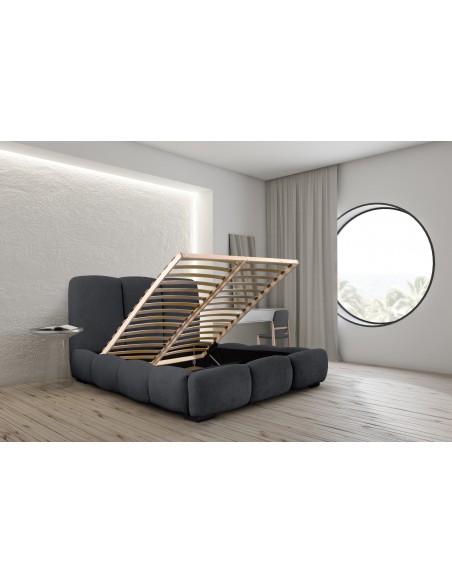 Tête de lit et Sommier ALLURE ANTHRACITE