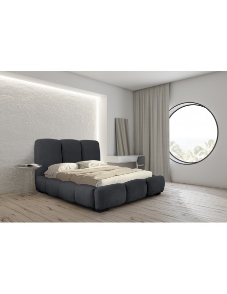 Tête de lit et Sommier ALLURE ANTHRACITE