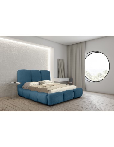Tête de lit et Sommier ALLURE BLEU