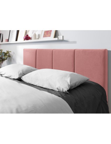 Lit Coffre en Velours Avec Tête de Lit, Couleur Rose, Pyla, Marque Micadoni