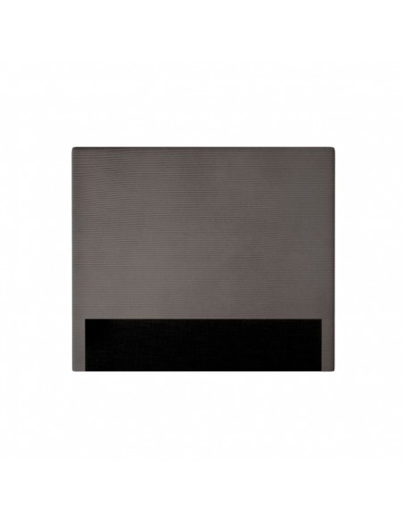 TETE DE LIT VELOURS COTELE LAUREL GRIS FONCE