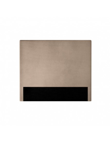 TETE DE LIT VELOURS COTELE LAUREL TAUPE