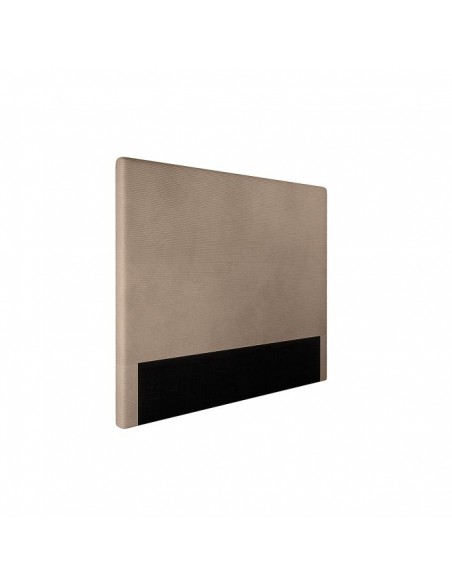 TETE DE LIT VELOURS COTELE LAUREL TAUPE