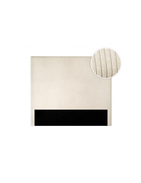 TETE DE LIT VELOURS COTELE LAUREL BEIGE