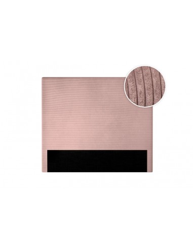 TETE DE LIT VELOURS COTELE LAUREL ROSE