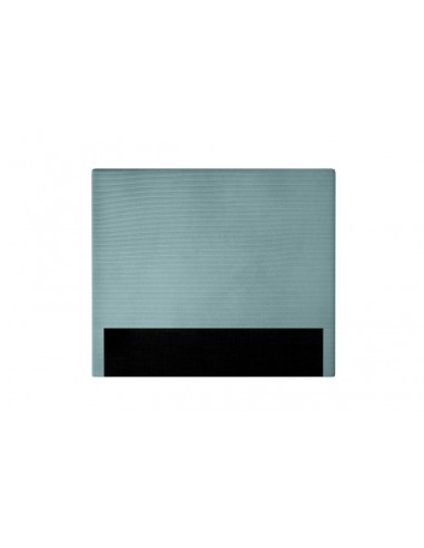 TETE DE LIT VELOURS COTELE LAUREL BLEU CLAIR