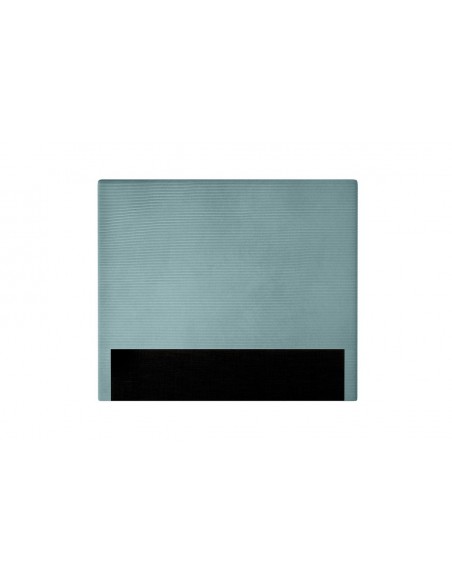 TETE DE LIT VELOURS COTELE LAUREL BLEU CLAIR