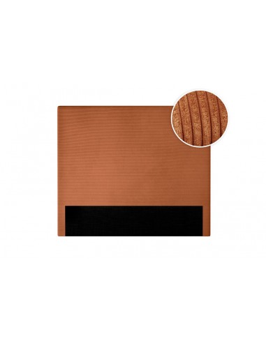 TETE DE LIT VELOURS COTELE LAUREL TERRACOTA