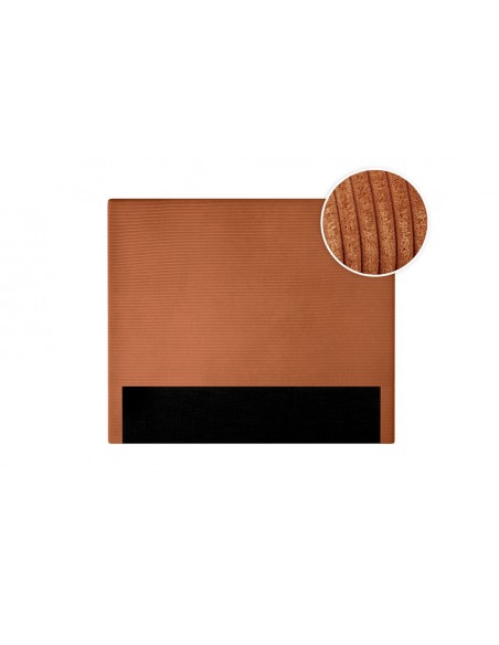 TETE DE LIT VELOURS COTELE LAUREL TERRACOTA