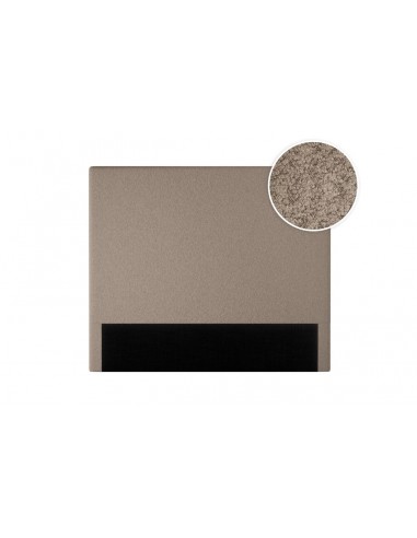TETE DE LIT TISSU BOUCLETTES LAUREL TAUPE