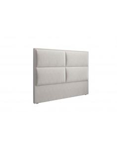 Tête De Lit En Velours, Couleur Beige, Lara, Marque Milo Casa 2
