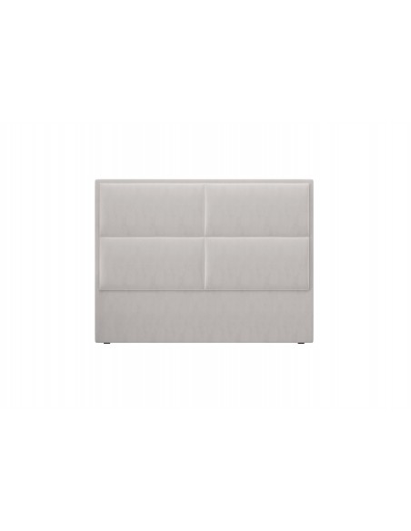 Tête De Lit En Velours, Couleur Beige, Lara, Marque Milo Casa