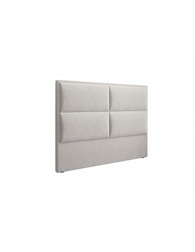 Tête De Lit En Velours, Couleur Beige, Lara, Marque Milo Casa