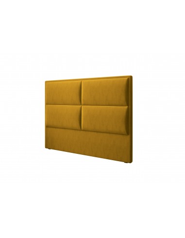 Tête De Lit En Velours, Couleur Jaune, Lara, Marque Milo Casa