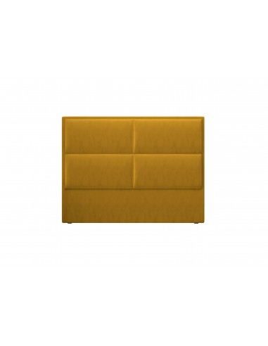 Tête De Lit En Velours, Couleur Jaune, Lara, Marque Milo Casa