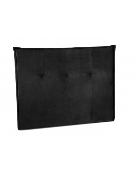 Tête De Lit En Velours, Couleur Noir, Monica, Marque Milo Casa