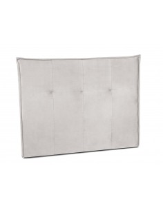 Tête De Lit En Velours, Couleur Beige, Monica, Marque Milo Casa 2