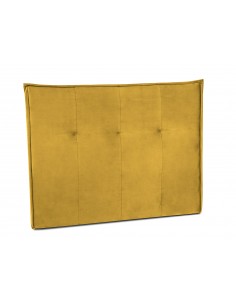 Tête De Lit En Velours, Couleur Jaune, Monica, Marque Milo Casa 2