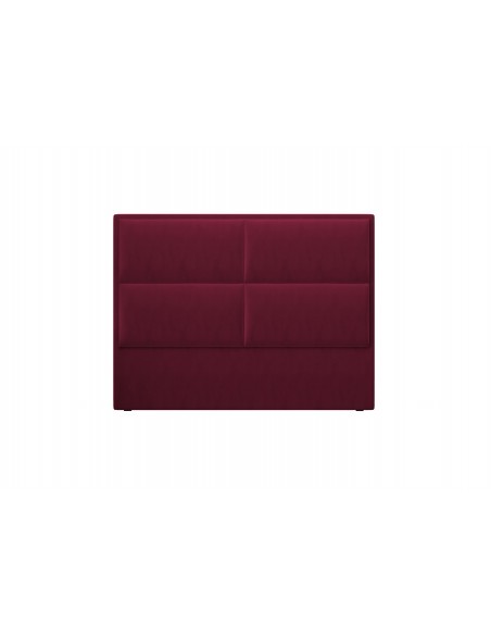 Tête De Lit En Velours, Couleur Bordeaux, Lara, Marque Milo Casa