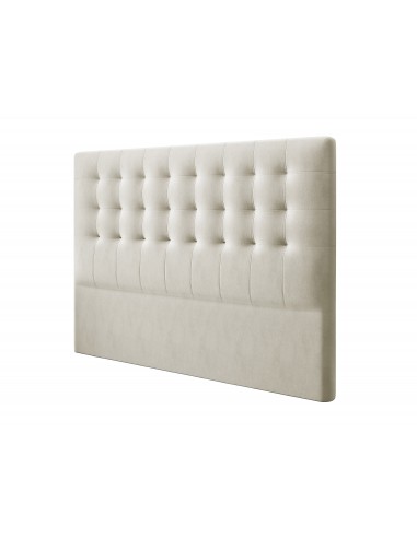 Tête De Lit En Velours, Couleur Beige, Athena, Marque Windsor & Co