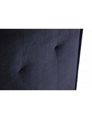 Tête De Lit En Velours, Couleur Bleu Foncé, Monica, Marque Milo Casa