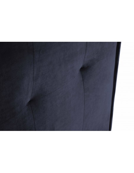 Tête De Lit En Velours, Couleur Bleu Foncé, Monica, Marque Milo Casa