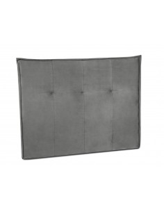 Tête De Lit En Velours, Couleur Gris Clair, Monica, Marque Milo Casa 2
