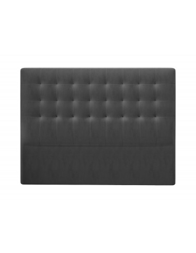 Tête De Lit En Velours, Couleur Gris Foncé, Athena, Marque Windsor & Co