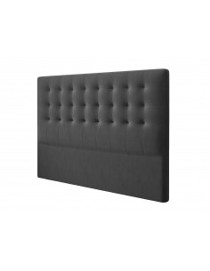 Tête De Lit En Velours, Couleur Gris Foncé, Athena, Marque Windsor & Co 2