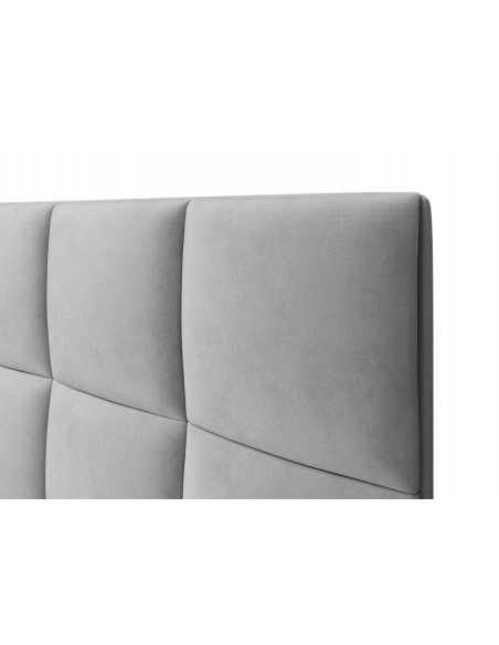 Tête De Lit En Velours, Couleur Gris Clair, Begonia, Marque Mazzini Sofas