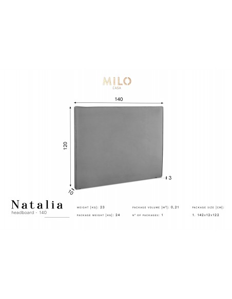 Tête De Lit En Velours, Couleur Vert Bouteille, Natalia, Marque Milo Casa