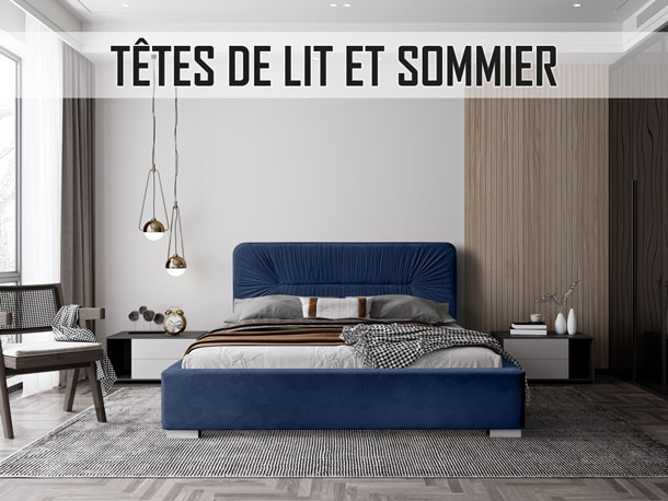 Têtes de lit et sommier